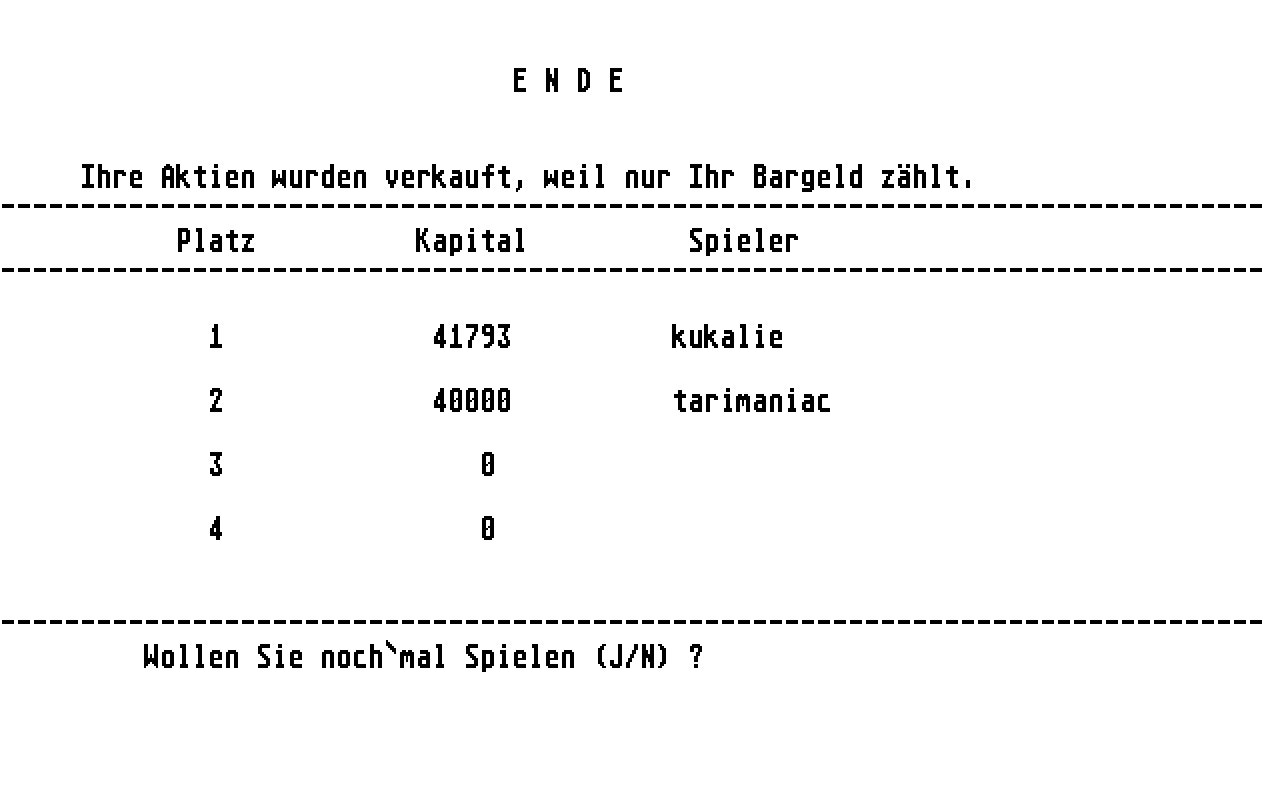 Auto-Börse atari screenshot